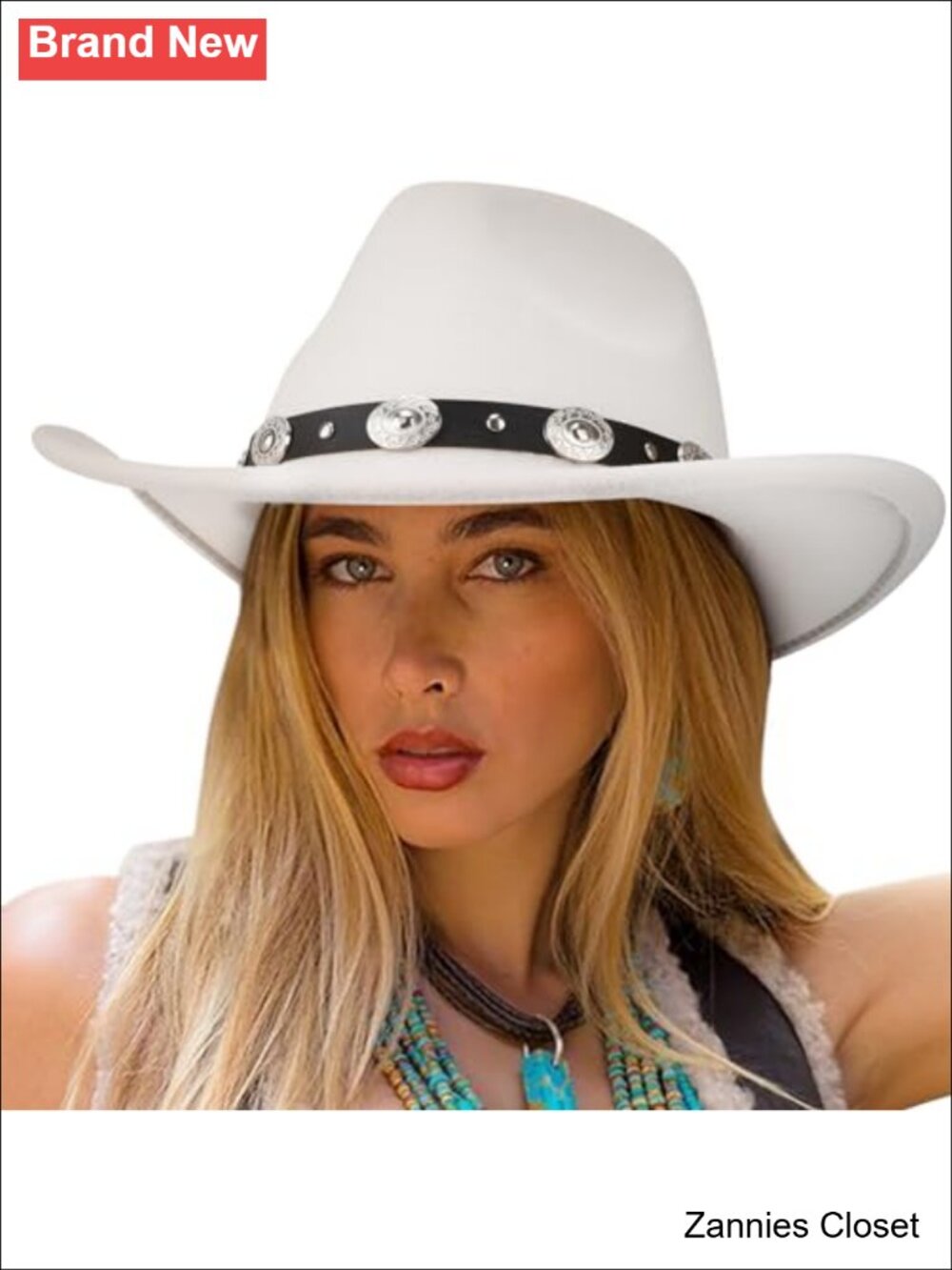 🤠 Felt Wide Brim Western Cowboy Hat Belt Buckle Retro Panama Unisex Rolled Up